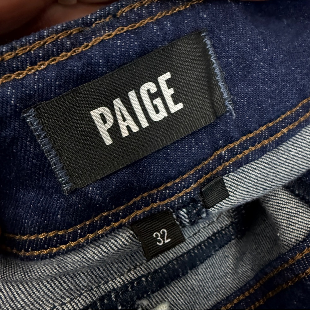 PAIGE Indigo High-Rise Wide Leg Jeans - Picture 6 of 6